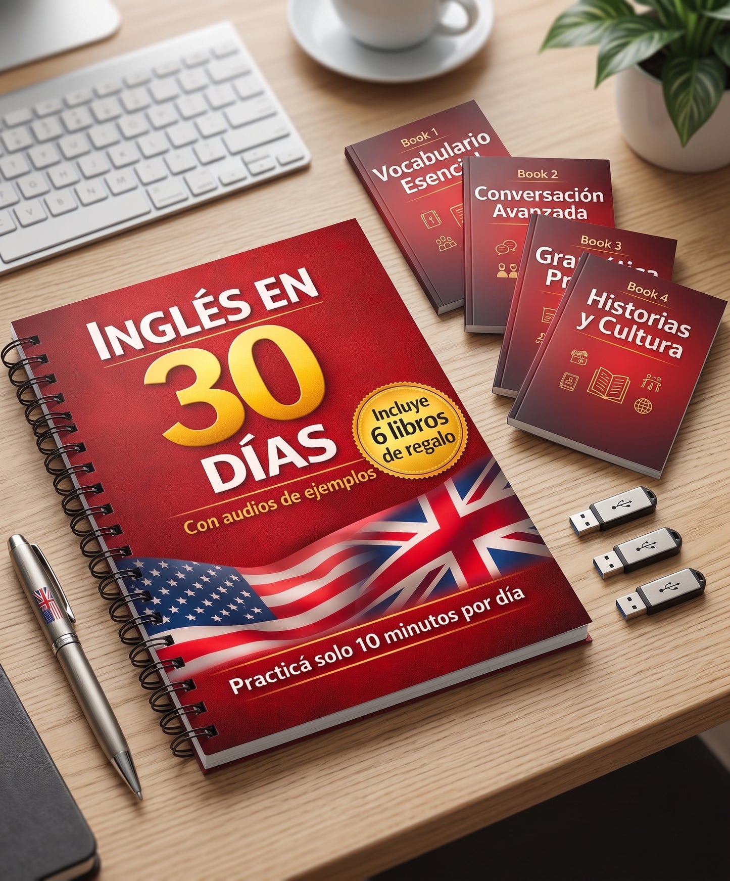 Aprende Inglés en solo 30 Días + 6 Regalos
